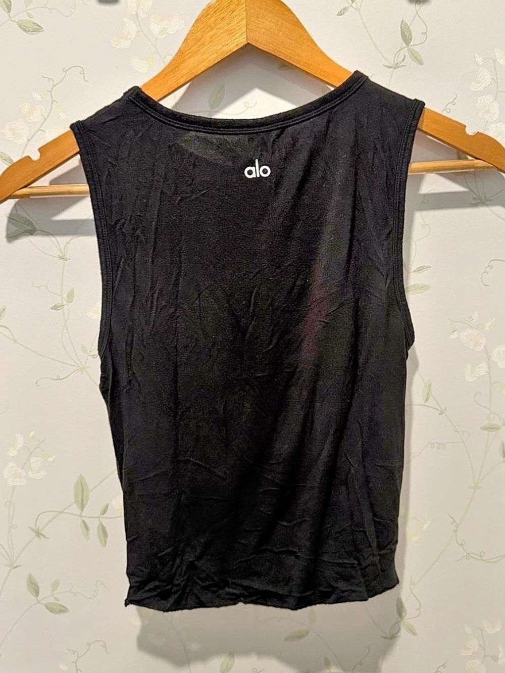 Alo Black Tank Top Size